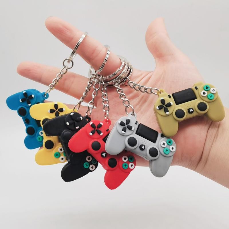 Keychains 1PCS PVC Game Machine Keychain Keyring Cute Gamepad Joystick Key Chain PS4 Console Jewelry Bag Car Hanging Accessories
Keychains 1PCS PVC Game Machine Keychain Keyring Cute Gamepad Joystick Key Chain PS4 Console Jewelry Bag Car Hanging Accessories