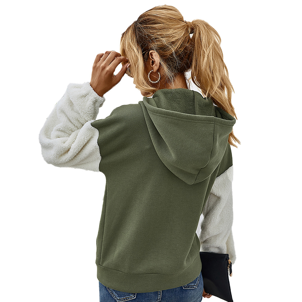 Hoodies Stylish Drawstring Solid Hooded Women Sweatshirt Autumn Winter Girls Big Pockets Pullover Lady Korean Hoodie D30 200924
