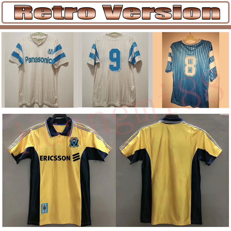 Retro Olympique de Marseille 1992 93 Soccer Jerseys Futbol Maillot Vintage Kit Football, 98/99
Retro Olympique de Marseille 1992 93 Soccer Jerseys Futbol Maillot Vintage Kit Football, 98/99