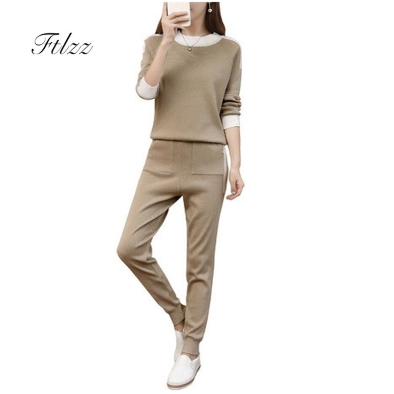 Women Knitted Two Piece Set Autumn Winter Sweater Tops+ Slim Pants Suis Ladies Clothes Sportsuit Woman 2 Pcs Tracksuit 210602
Women Knitted Two Piece Set Autumn Winter Sweater Tops+ Slim Pants Suis Ladies Clothes Sportsuit Woman 2 Pcs Tracksuit 210602