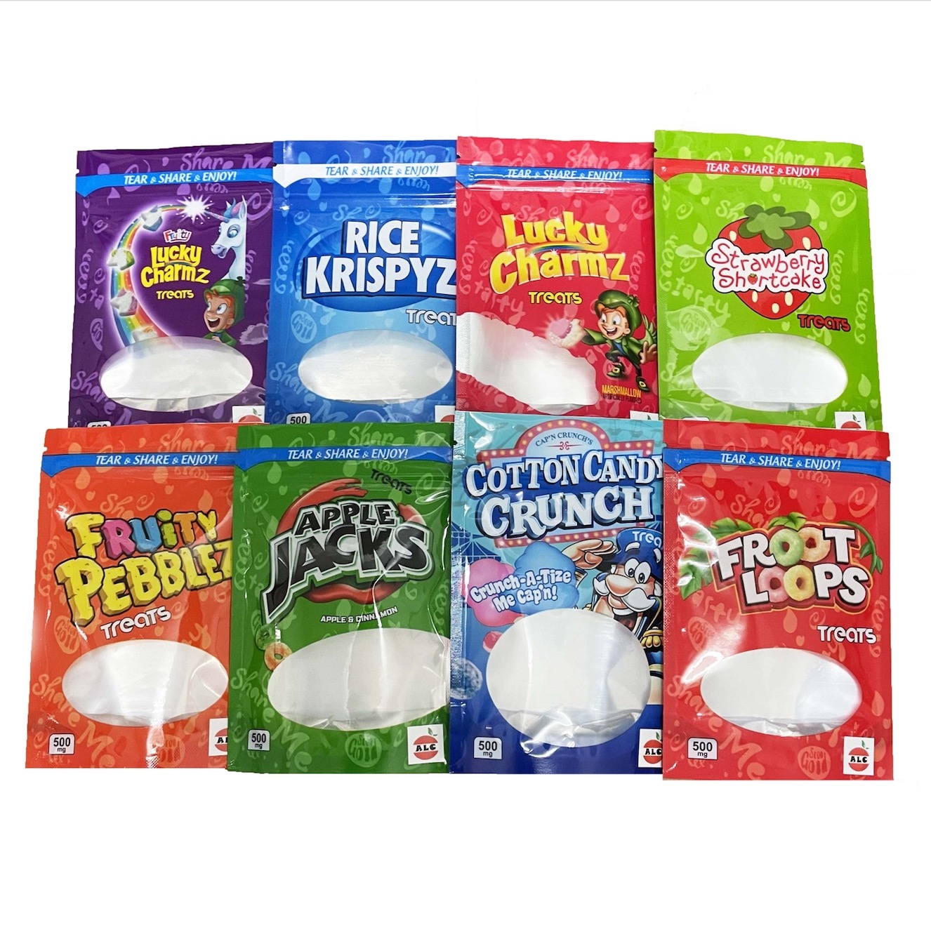 infused cereal edible treats plastic packaging bags fruit loops apple jacks rice crunch fruity pebbles lucky charmz sanck
infused cereal edible treats plastic packaging bags fruit loops apple jacks rice crunch fruity pebbles lucky charmz sanck