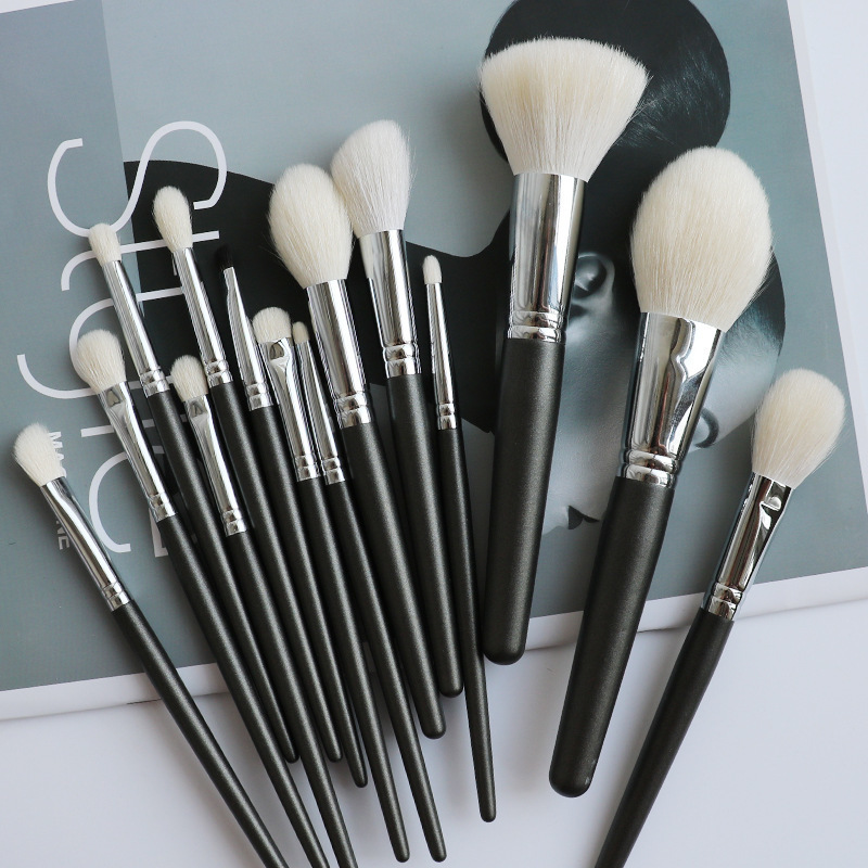 High End TF 14Pcs Makeup Brushes Set Professional Natural Goat Hair Acrylic Handle Face Blender Make Up Brush with Box
