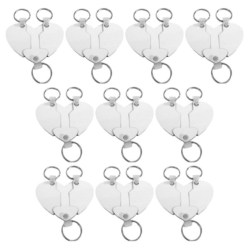 Keychains 10 Sets Sublimation Heart Shaped Blanks MDF Board Thermal Transfer Keyrings Double-Side Printed Key Tags With Split, Silver
Keychains 10 Sets Sublimation Heart Shaped Blanks MDF Board Thermal Transfer Keyrings Double-Side Printed Key Tags With Split, Silver