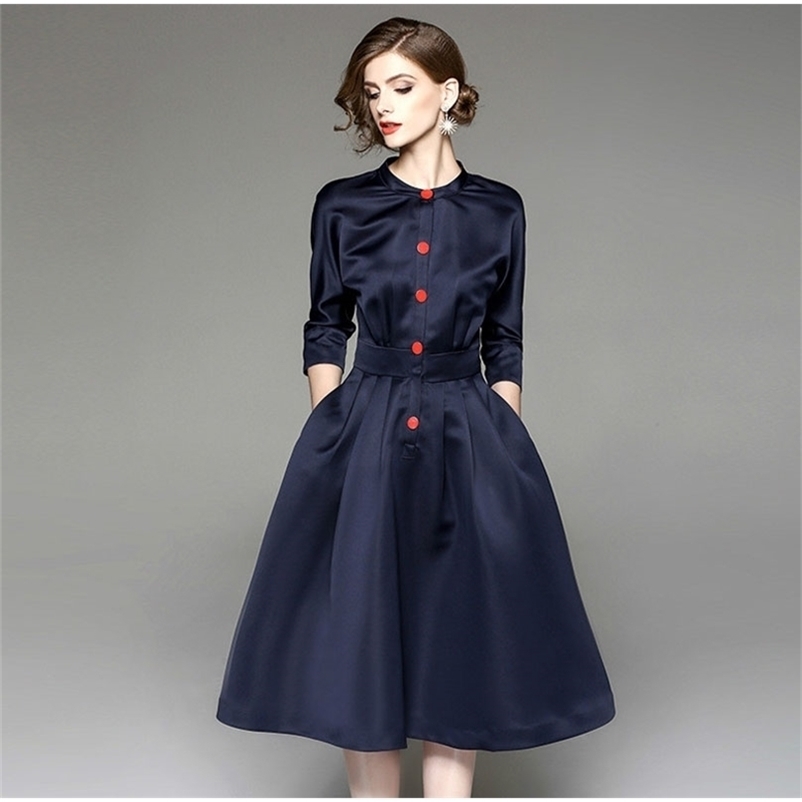 Women Office Wear Dress Auutmn Half Sleeve Slim Long Robe Ladies Elegant Plus Size Party Dresses Vestidos 210602
Women Office Wear Dress Auutmn Half Sleeve Slim Long Robe Ladies Elegant Plus Size Party Dresses Vestidos 210602