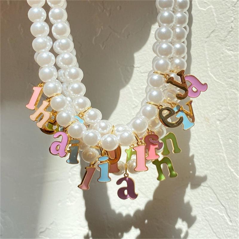 Pendant Necklaces Initial 26 A-Z Letters Pearl For Women Romantic Colorful Acrylic Customed Name Choker Charm Christmas Gifts
Pendant Necklaces Initial 26 A-Z Letters Pearl For Women Romantic Colorful Acrylic Customed Name Choker Charm Christmas Gifts