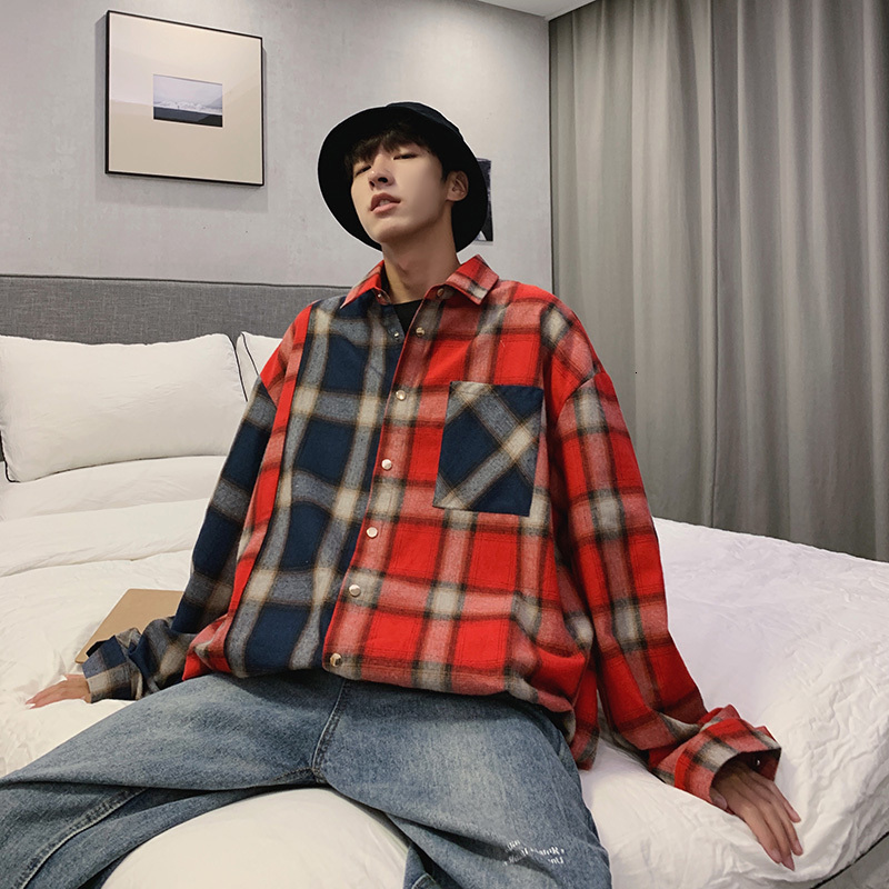 2021 New Men's Hit Lattice Printing Long Sleeve Coats Military Style Hawaiian Shirt Two Color Clothes French Cuff Shirts M-2xl Oc36, Blue bag pocket
2021 New Men's Hit Lattice Printing Long Sleeve Coats Military Style Hawaiian Shirt Two Color Clothes French Cuff Shirts M-2xl Oc36, Blue bag pocket