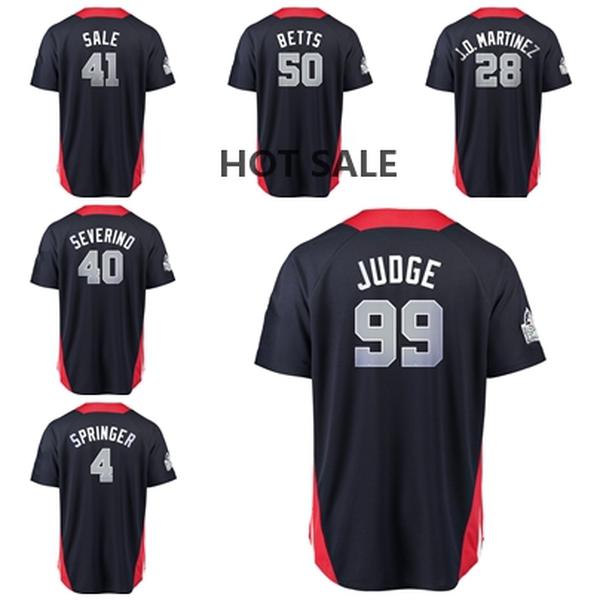 American League 2018 all star 99 Aaron Judge 4 George Springer 41 Chris Sale 40 Luis Severino 50 Betts 28 J.D. Martinez Baseball Jerseys, #50 mookie betts black
American League 2018 all star 99 Aaron Judge 4 George Springer 41 Chris Sale 40 Luis Severino 50 Betts 28 J.D. Martinez Baseball Jerseys, #50 mookie betts black