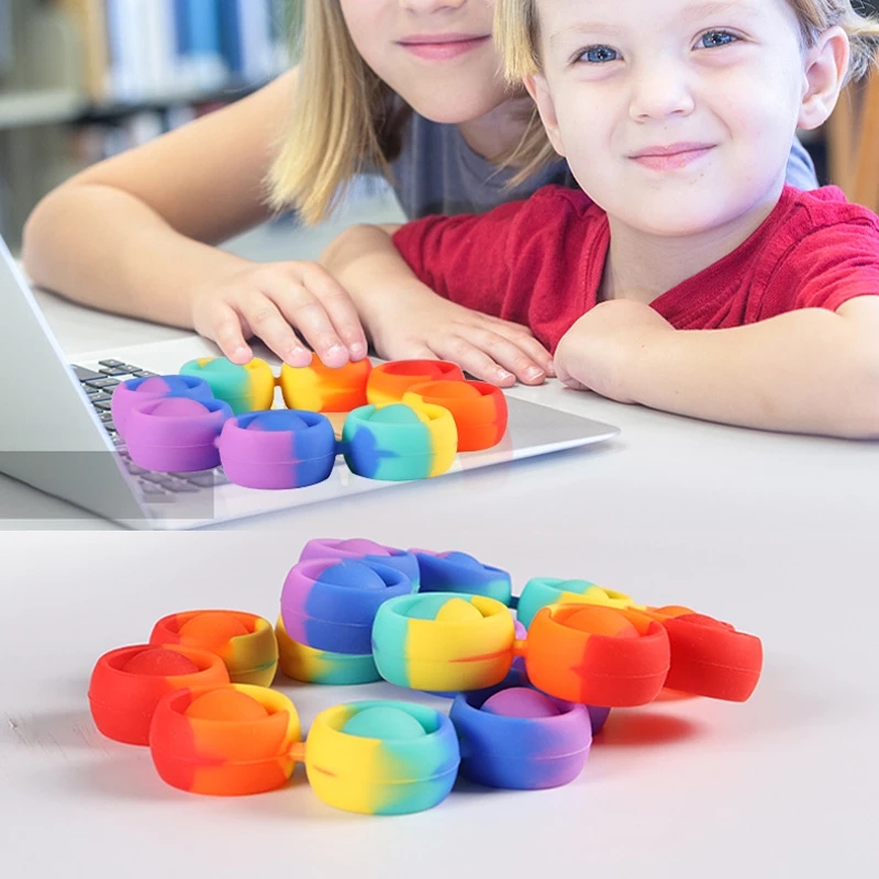 Pop Fidget Reliver Stress Toys Rainbow Bracelet Push It Bubble Antistress Adult Children Sensory Toy To Relieve Autism
Pop Fidget Reliver Stress Toys Rainbow Bracelet Push It Bubble Antistress Adult Children Sensory Toy To Relieve Autism