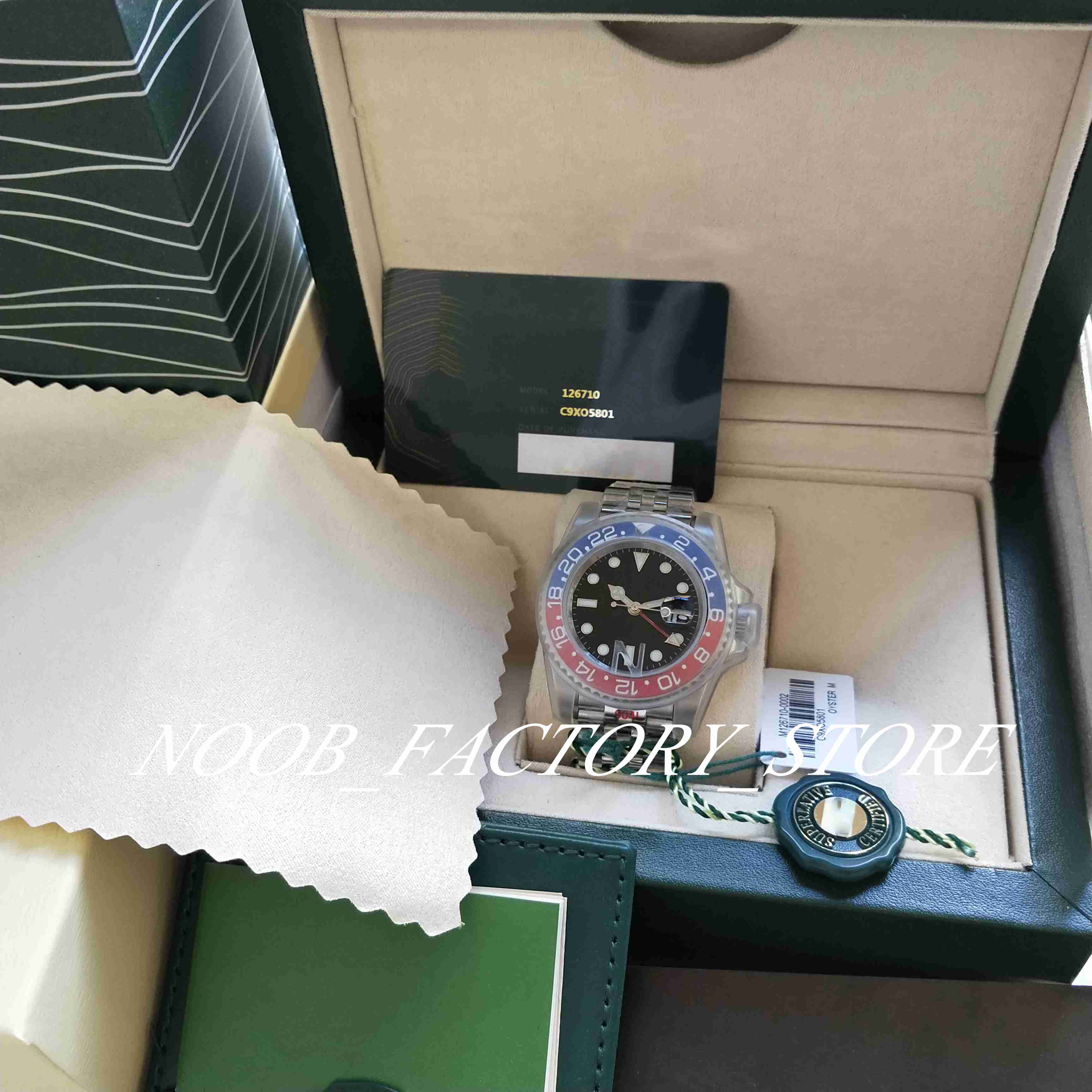 Basel Watch Super NFactory Men's Ceramic Bezel 2813 Automatic Movement 904L Steel Jubilee Bracelet Pepsi 126710 Luminous diving Wristwatch original box, 01
Basel Watch Super NFactory Men's Ceramic Bezel 2813 Automatic Movement 904L Steel Jubilee Bracelet Pepsi 126710 Luminous diving Wristwatch original box, 01
