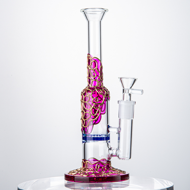 Straight Type Hookahs 14mm Female Joint Heady Glass Bongs 3mm Thickness 9 Inch Bong 2 Colors Water Pipes Honeycomb Perc Oil Dab Rigs With Bowl WP533
Straight Type Hookahs 14mm Female Joint Heady Glass Bongs 3mm Thickness 9 Inch Bong 2 Colors Water Pipes Honeycomb Perc Oil Dab Rigs With Bowl WP533