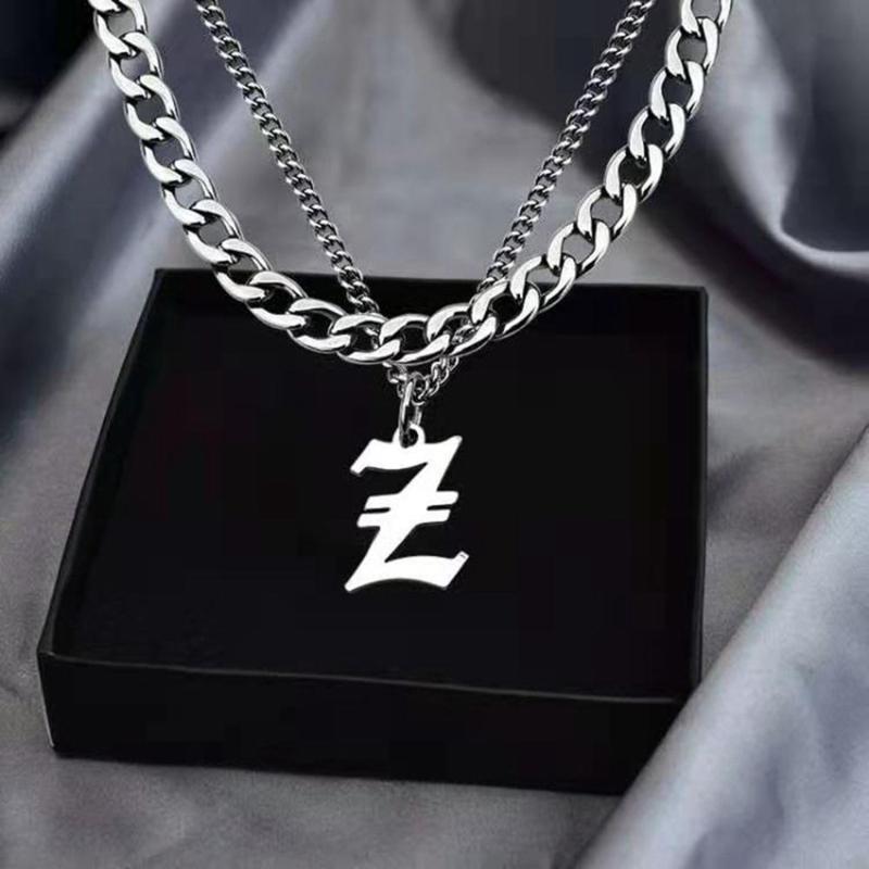 Chains Necklace Men Boyfriend Gift Cuban Letter Clavicle Chain Korean Style Titanium Steel, Silver
Chains Necklace Men Boyfriend Gift Cuban Letter Clavicle Chain Korean Style Titanium Steel, Silver