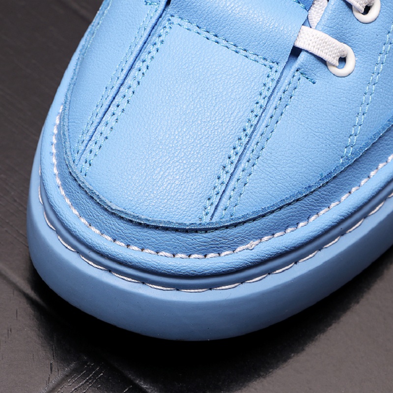 Men's shoes The new color high-top shoes trend versatile slats lace-up flats crease resistant casual shoe Zapatos Hombre Ankle Boot A7