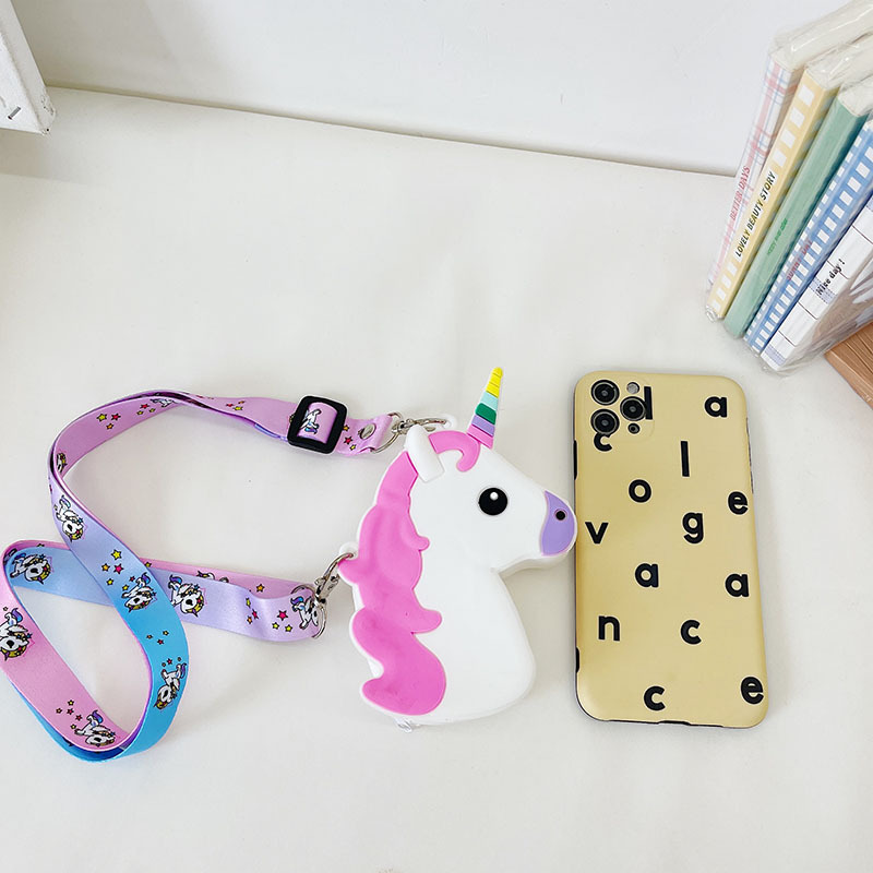 Children Bag Silicone Mini Bag Cute Cartoon Crossbody Handbag Messenger Shoulder Purse Mobile Phone for Adult Child