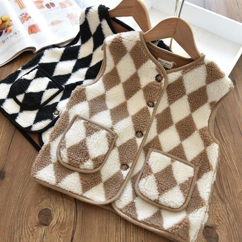Jackets Baby Girl Casual Winter Plaid Clothes Kid Sleeveless Vest Jacket Coat Ladies Born Infant Toddler Clothing A140, Blue;gray
Jackets Baby Girl Casual Winter Plaid Clothes Kid Sleeveless Vest Jacket Coat Ladies Born Infant Toddler Clothing A140, Blue;gray
