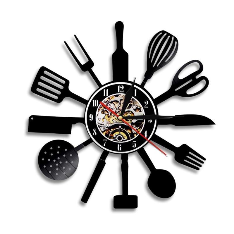 Wall Clocks Tableware Fork CD Record Clock Theme DIY Removable Art Watch Black Duvar Saati Home Decorative Room Decor
Wall Clocks Tableware Fork CD Record Clock Theme DIY Removable Art Watch Black Duvar Saati Home Decorative Room Decor