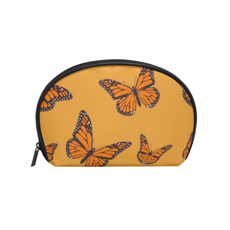 FengJu Multifuncition Shell Cosmetic bag Purse Half Moon Hanging Travel Toiletry Pouch for Girls Woman Orange Butterfly, As pic
FengJu Multifuncition Shell Cosmetic bag Purse Half Moon Hanging Travel Toiletry Pouch for Girls Woman Orange Butterfly, As pic
