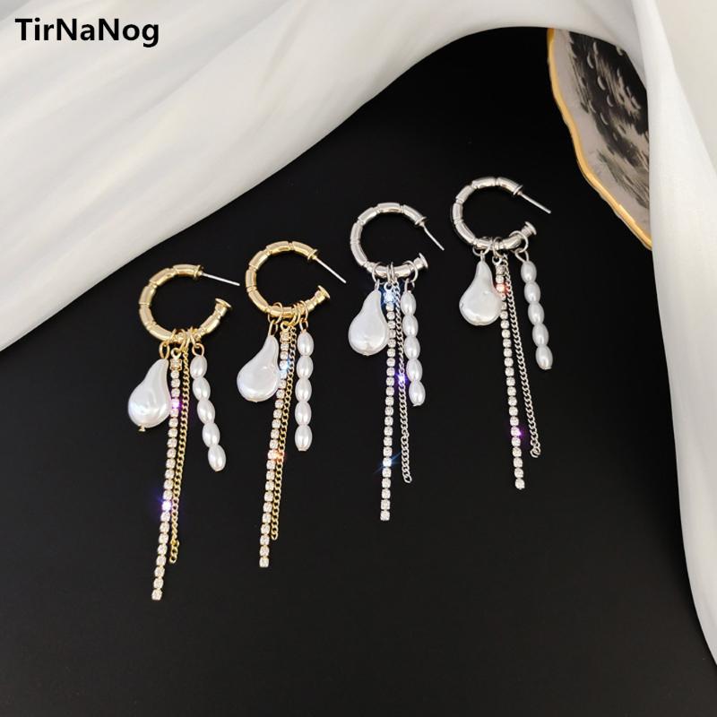 stud baroque pearl earring tassel long earrings exaggerated fashion bohemia women jewelry gifts, Golden;silver
stud baroque pearl earring tassel long earrings exaggerated fashion bohemia women jewelry gifts, Golden;silver