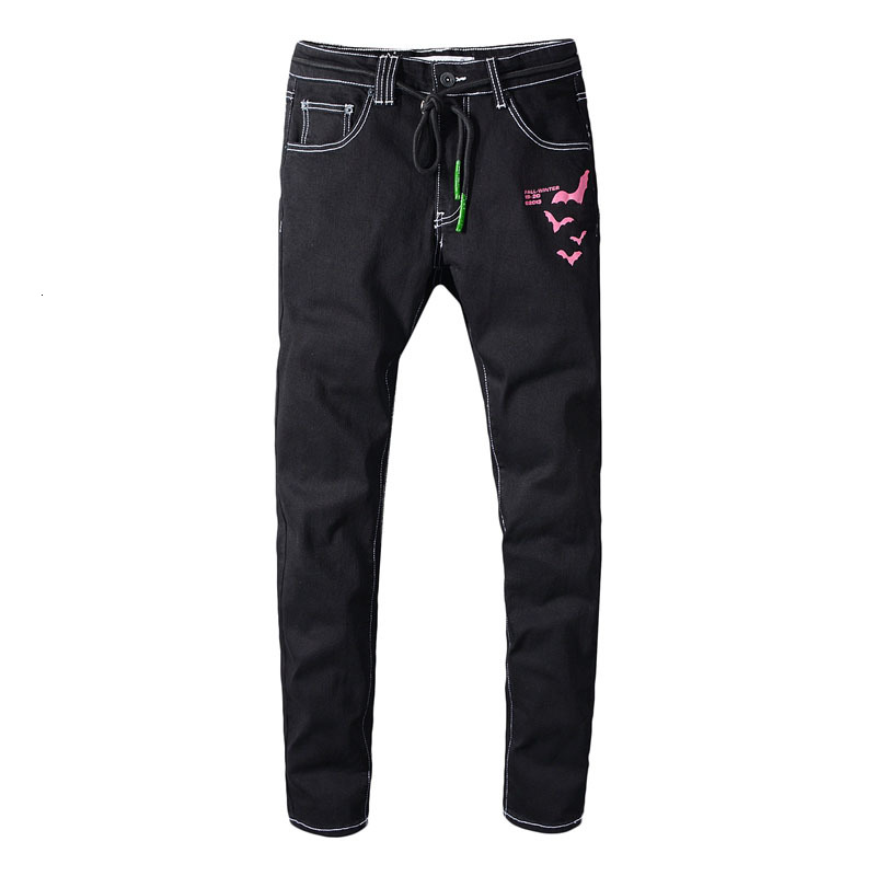 2021 New Men's Male Trousers High Street Style Autumn Black Print Jeans Men Stretch Slim Slimming Denim Pants 147 Bkch
2021 New Men's Male Trousers High Street Style Autumn Black Print Jeans Men Stretch Slim Slimming Denim Pants 147 Bkch