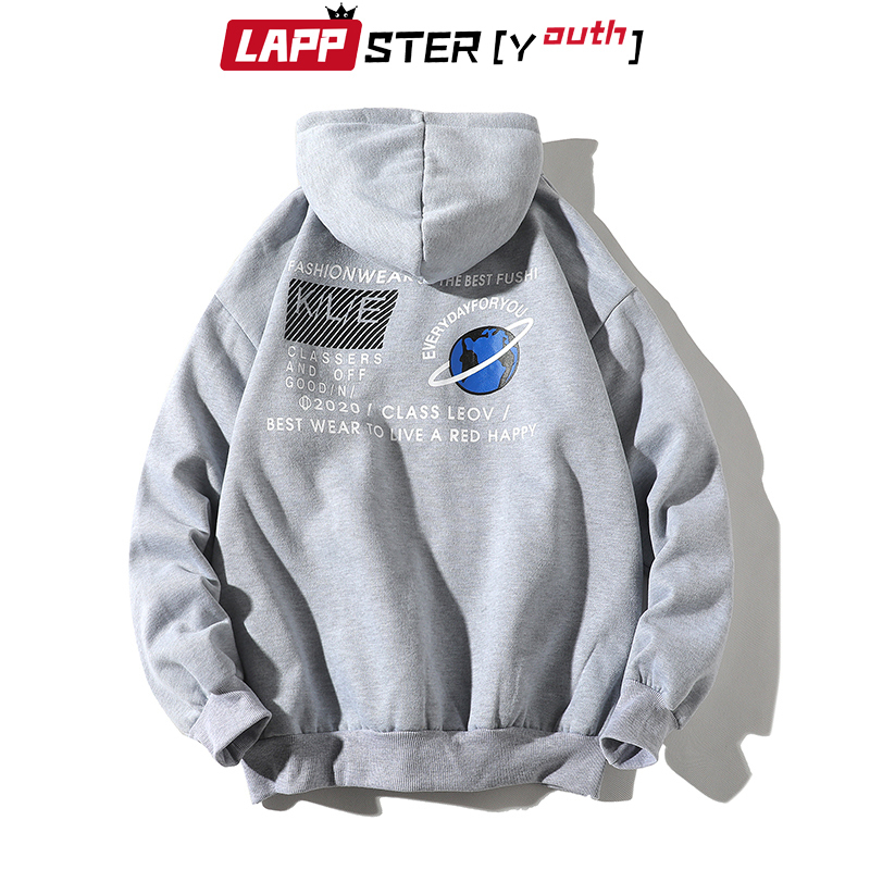 LAPPSTERYouth Men Patchwork Streetwear Hoodies Autumn Pullover Man Harajuku Sweatshirts Oversized Yellow Hoodies Plus Size 201020