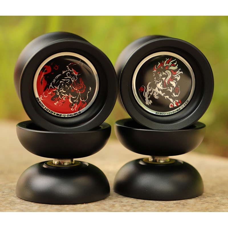 Beboo yoyo professional yoyo M2 Pisse aluminum alloy me set yo yo glove 3 ropes constellation 12 classic toy diabolo gift T200