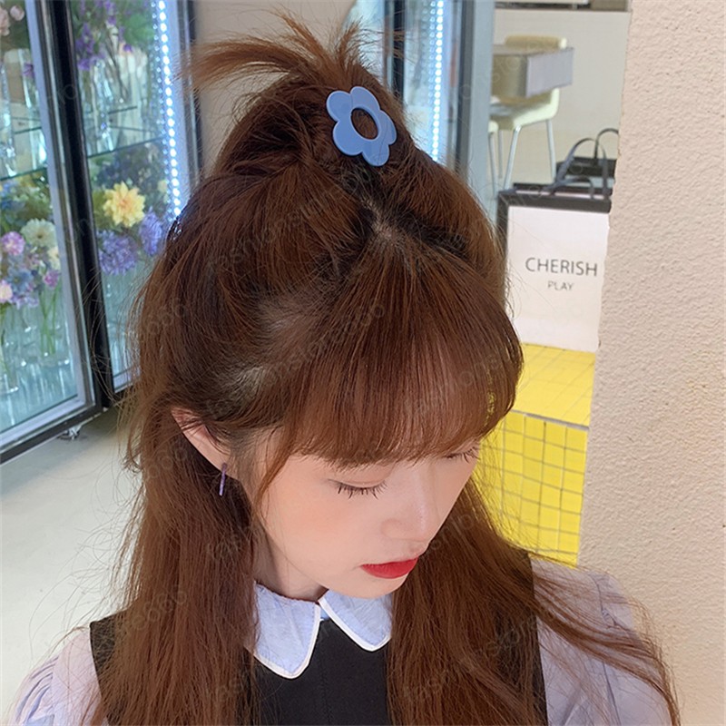 Colorful Resin Hair Clips Flower Barrette Sweet Hairgrips Geometry Hairpin for Women Girls Hair Accessories