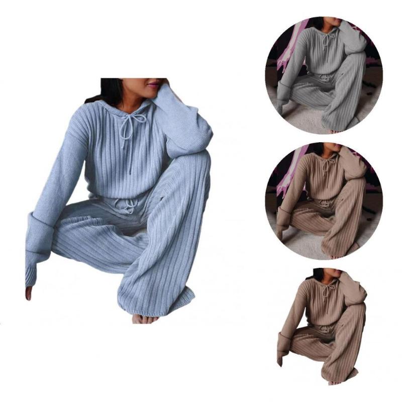 Gym Clothing Vintage Sweater Trousers Set Long Sleeve Autumn Winter Hooded Top Loose Pants Tracksuit Casual Outfit Knitted, White;black
Gym Clothing Vintage Sweater Trousers Set Long Sleeve Autumn Winter Hooded Top Loose Pants Tracksuit Casual Outfit Knitted, White;black