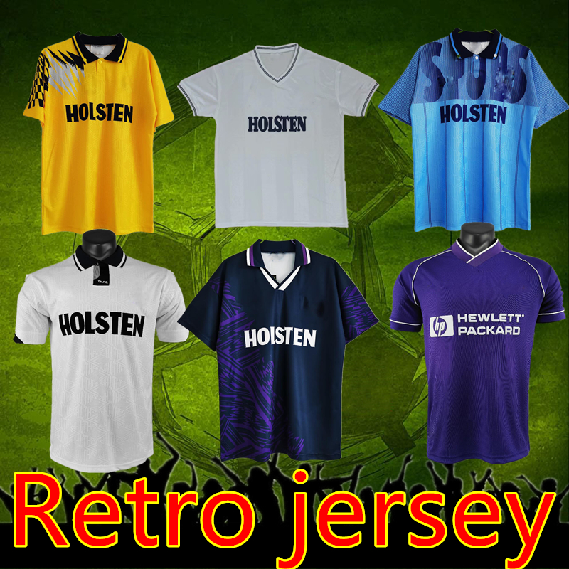 Tottenham Retro Soccer jersey 1983 84 90 92 94 95 Home Klinsmann GASCOIGNE ANDERTON SHERINGHAM Ginola Ferdinand Third Centenary uniforms men, Black;yellow
Tottenham Retro Soccer jersey 1983 84 90 92 94 95 Home Klinsmann GASCOIGNE ANDERTON SHERINGHAM Ginola Ferdinand Third Centenary uniforms men, Black;yellow