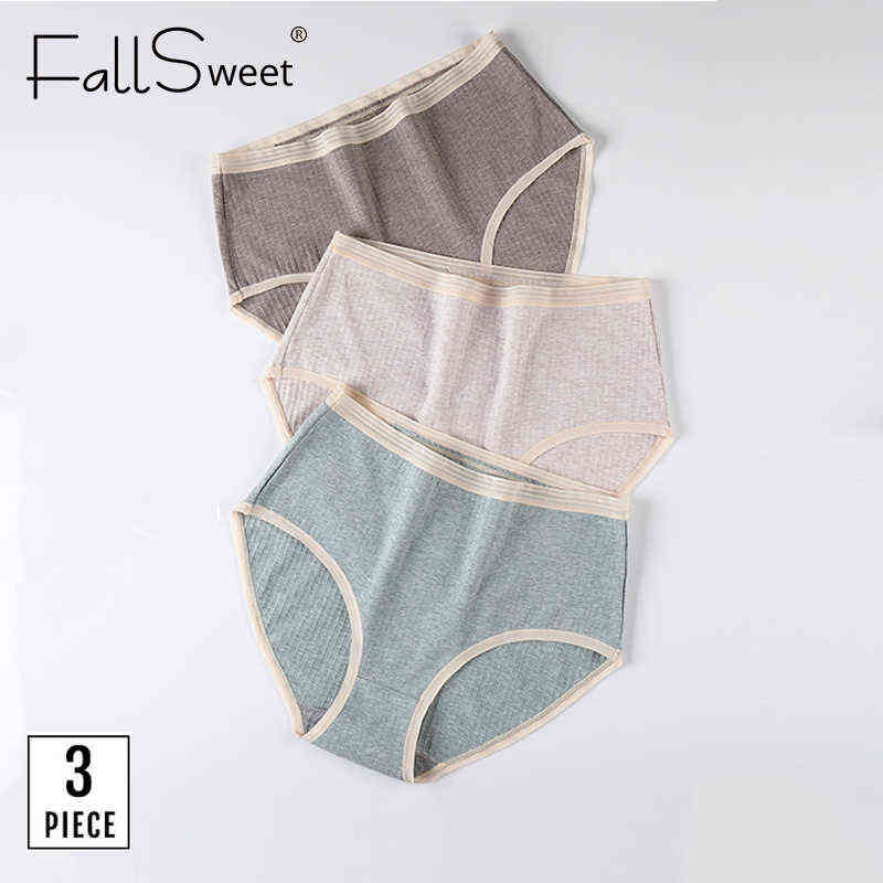 FallSweet 3 pcs/pack ! High Waist Women Panties Plus Size Cotton Birefs Undewear XXL-4XL Girls Underpants 211109, Mulit2
FallSweet 3 pcs/pack ! High Waist Women Panties Plus Size Cotton Birefs Undewear XXL-4XL Girls Underpants 211109, Mulit2