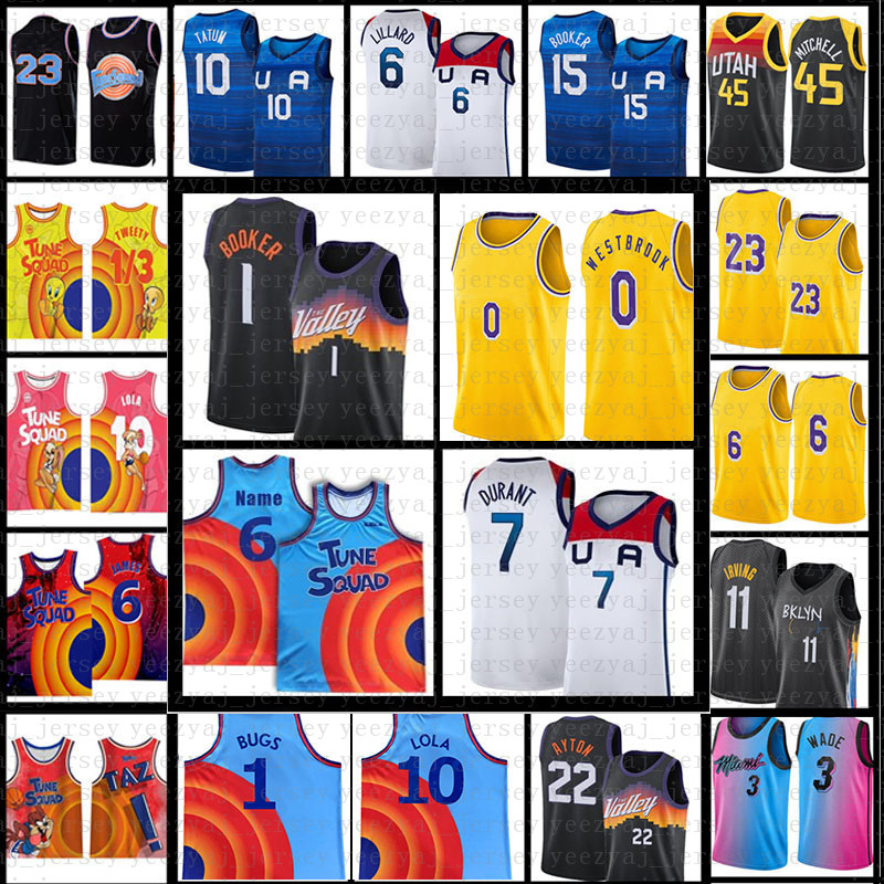 Damian Jayson Lillard Kevin Tatum Steve Durant Basektball Jersey Devin Chris Lebron Booker Paul 6 Space Jam James Lola Tweety America Russell Los Westbrook Angeles, Mens jersey
Damian Jayson Lillard Kevin Tatum Steve Durant Basektball Jersey Devin Chris Lebron Booker Paul 6 Space Jam James Lola Tweety America Russell Los Westbrook Angeles, Mens jersey