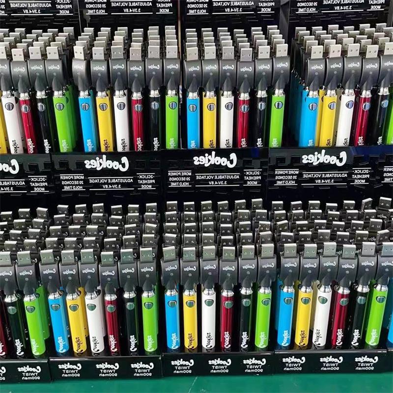 Adjustable Cookies Charger Preheat Battery For Bottom Box Backwoods Usb Twist Vape Pen 900mAh 510 Cartridges Per 30Pcs Display Voltage Gnxu
Adjustable Cookies Charger Preheat Battery For Bottom Box Backwoods Usb Twist Vape Pen 900mAh 510 Cartridges Per 30Pcs Display Voltage Gnxu