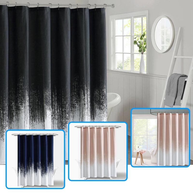 Curtain & Drapes Gradient Polyester Shower Washable Bath Liner With 12 Rings Non Transparent Compatible Standard Rod FP8
Curtain & Drapes Gradient Polyester Shower Washable Bath Liner With 12 Rings Non Transparent Compatible Standard Rod FP8