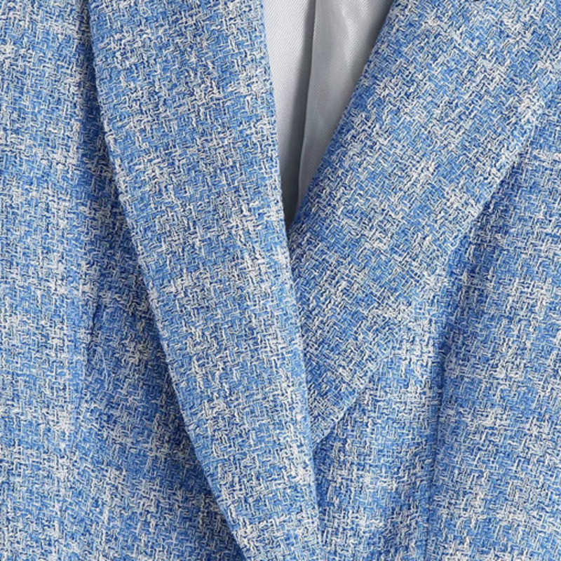 Fashion Double Breasted Tweed Check Women Blazer Coat Vintage Long Sleeve Flap Pockets Female Outerwear Chic Tops 210928