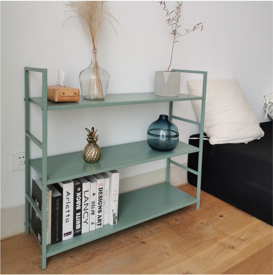 Simple bookshelf floor living room shelf Storage Holders Organization multilayer bookcase Mini bookrack floors iron rack