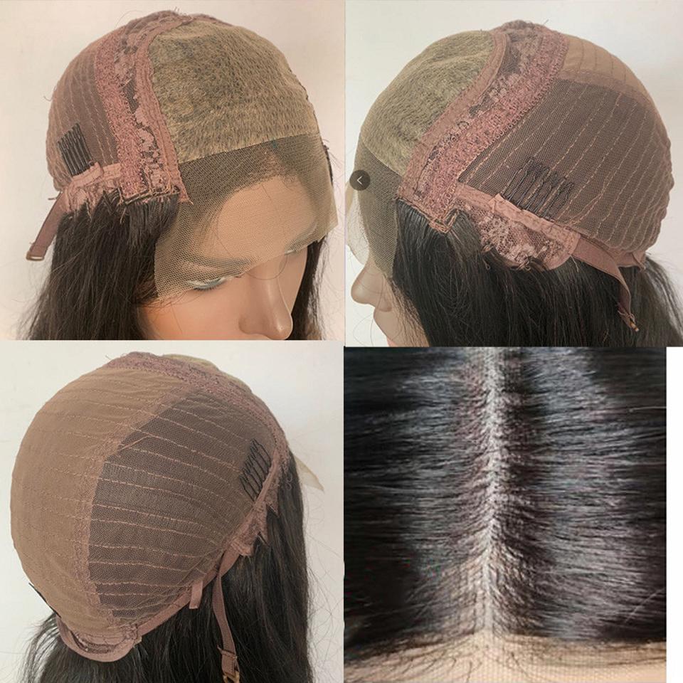 Preplucked 180% Short Bob Front Human Hair Straight 13X4 Lace Frontal Wigs For Womenshort Wig