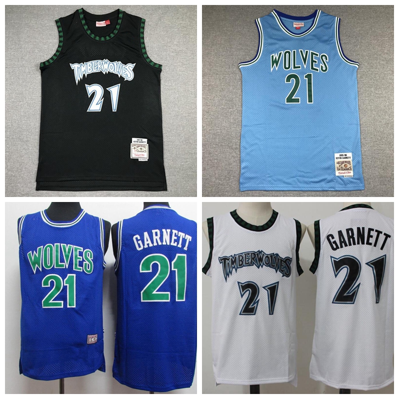 Men Minnesota Timberwolves Kevin Garnet A basketball jersey for a core player;Swing players sew and embroider basketball jerseys.