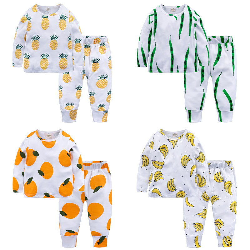 2021 New Spring Autumn Set Fruit Vegetable Print Children Boys Pajamas Long Sleeve Tops+pants Cartoon Kids Clothes 1-7 Years 2kgx, Apple
2021 New Spring Autumn Set Fruit Vegetable Print Children Boys Pajamas Long Sleeve Tops+pants Cartoon Kids Clothes 1-7 Years 2kgx, Apple