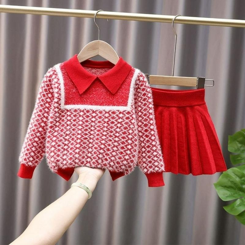 Clothing Sets Girls Knitted Autumn Winter Sweater Tops +Mini Skirts 2 Pieces Christmas Baby Girl Clothes Suits Boutique Kids, White
Clothing Sets Girls Knitted Autumn Winter Sweater Tops +Mini Skirts 2 Pieces Christmas Baby Girl Clothes Suits Boutique Kids, White