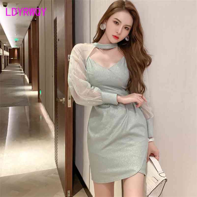 Autumn women's sexy hollow neck slim mesh dress Polyester Mesh Office Lady Sheath 210603, Green
Autumn women's sexy hollow neck slim mesh dress Polyester Mesh Office Lady Sheath 210603, Green