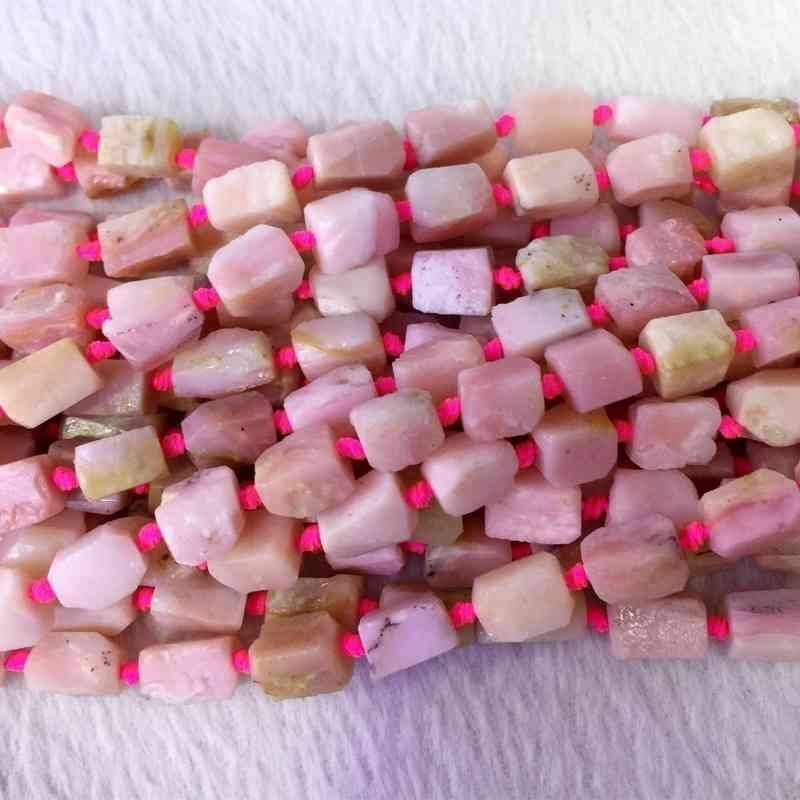Natural Genuine Peru Pink Opal Hand Cut Nugget Form Loose Rough Matte Faceted Beads 6-8mm 05379
Natural Genuine Peru Pink Opal Hand Cut Nugget Form Loose Rough Matte Faceted Beads 6-8mm 05379