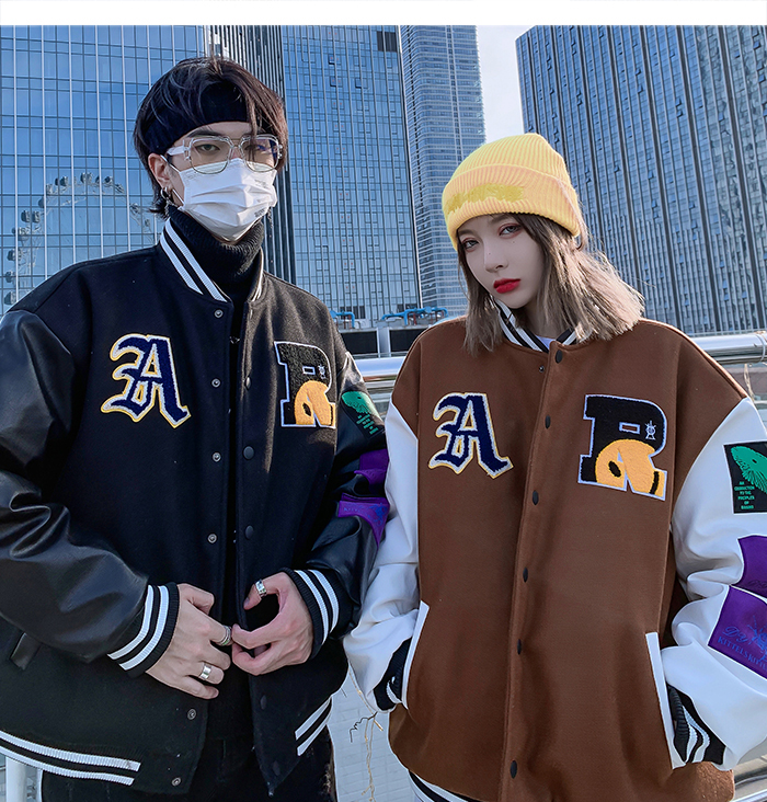 2021 Hip Hop Baseball Jackets Coats Varsity Jacket Men Streetwear Embroidered Letters Bomber Jacket's Harajuku Loose Unisex Size M
2021 Hip Hop Baseball Jackets Coats Varsity Jacket Men Streetwear Embroidered Letters Bomber Jacket's Harajuku Loose Unisex Size M