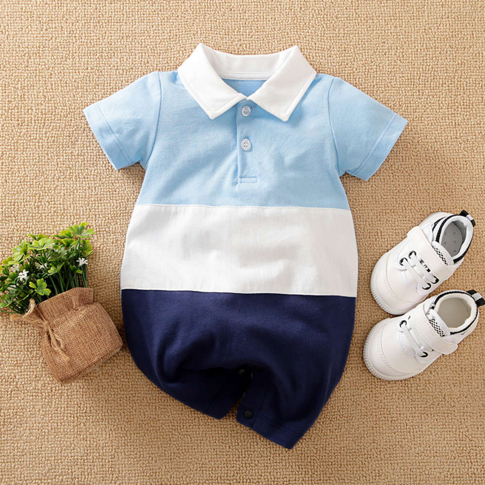 Baby's clothing summer short sleeve born one-piece thin breathable baby boy's going out Harbin climbing, White
Baby's clothing summer short sleeve born one-piece thin breathable baby boy's going out Harbin climbing, White
