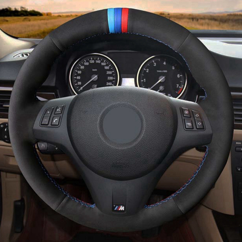 Car Steering Wheel Cover Black Genuine Leather Suede Hand-stitched For BMW M Sport M3 E81 E87 E82 E88 E90 E91 E92 E93
Car Steering Wheel Cover Black Genuine Leather Suede Hand-stitched For BMW M Sport M3 E81 E87 E82 E88 E90 E91 E92 E93