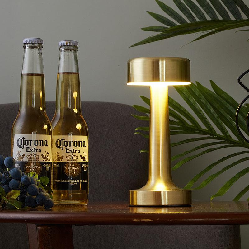 Night Lights 3000K Warm Light Desk Lamp LED Restaurant Table Touch Sensor Three-speed Adjustment Dimmable Bedroom Decor