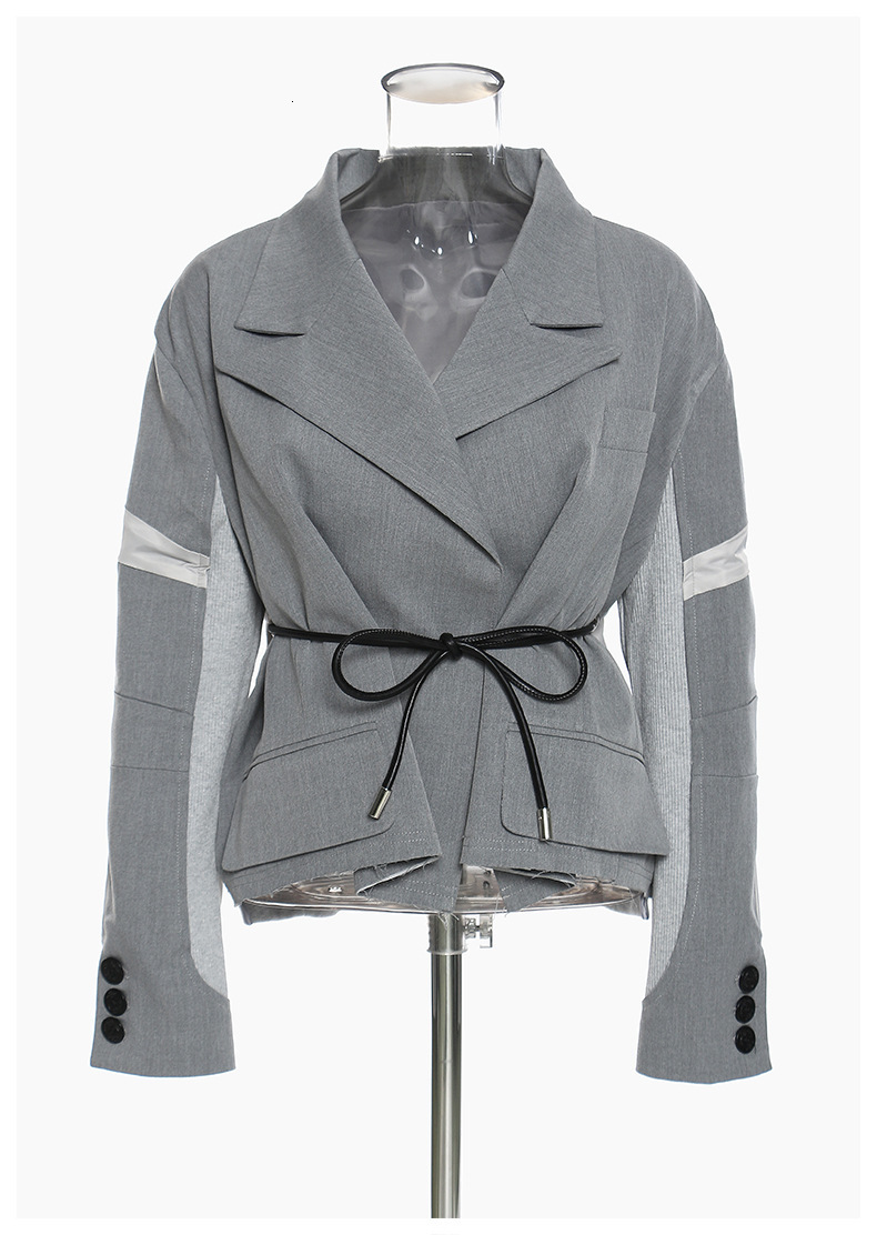 women's suits & blazers getspring blazer female asymmetry gray shreds short jackets and ragged for fall winter 94ng, White;black
women's suits & blazers getspring blazer female asymmetry gray shreds short jackets and ragged for fall winter 94ng, White;black