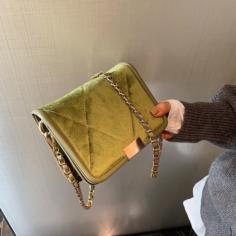 Popular chain women's small bag spring 2021 new trendy fashion all-match messenger bag personalized small square, Black
Popular chain women's small bag spring 2021 new trendy fashion all-match messenger bag personalized small square, Black