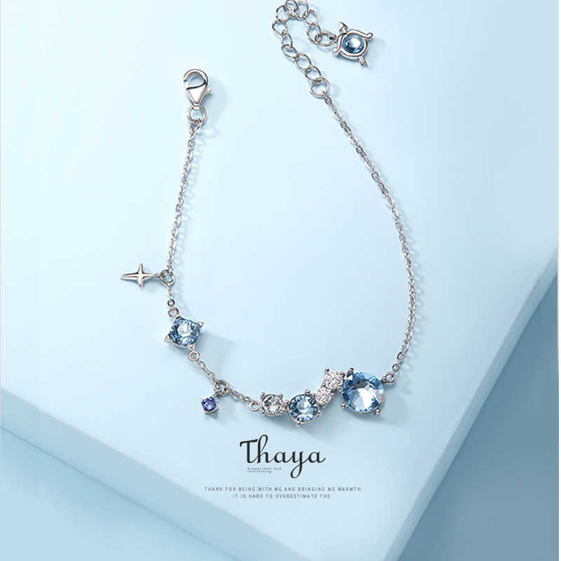 Thaya 925 silver jewelry bracelets High quality Twelve Constellations Nebula Bracelets For Girls Elegant Special Jewelry CX200702