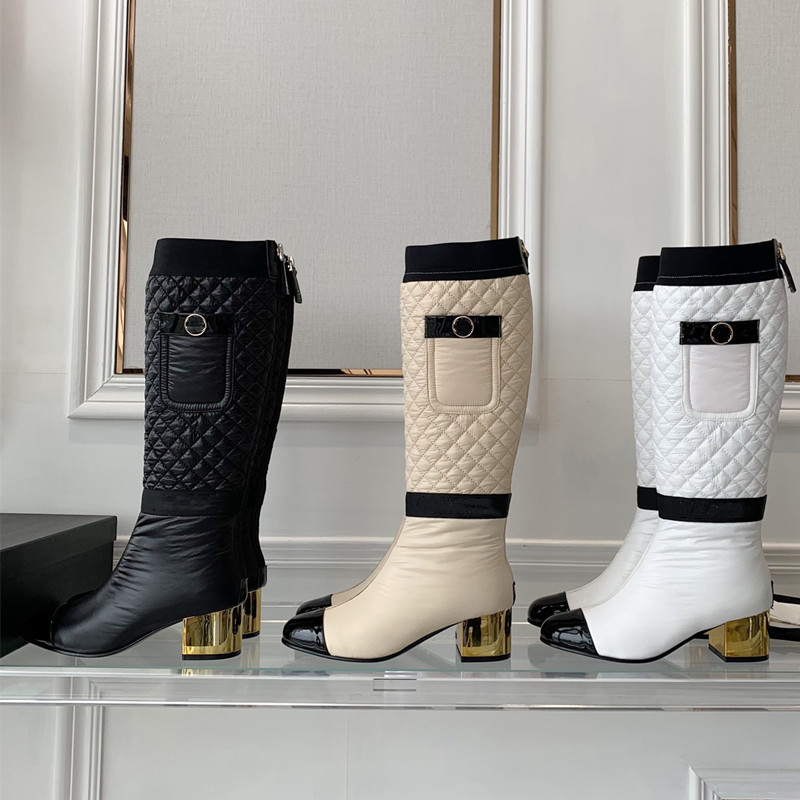 New Fashion Womens Mid Block Metallic Heel Knee High Boots Winter Elegant Round Toe Waterproof Shoes For Big Leg, Nude no box
New Fashion Womens Mid Block Metallic Heel Knee High Boots Winter Elegant Round Toe Waterproof Shoes For Big Leg, Nude no box