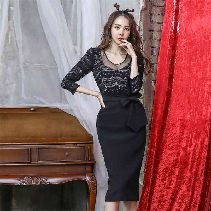 Sexy lace Dress korean ladies Summer Hollow out half Sleeve V neck Bodycon party sheath Dresses for women clothing 210602, Black
Sexy lace Dress korean ladies Summer Hollow out half Sleeve V neck Bodycon party sheath Dresses for women clothing 210602, Black