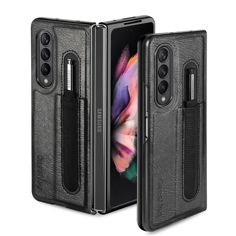 Plain Comfortable Leather Case for Samsung Galaxy Z Fold 3 4 5G with Pen Holder Shockproof Phone Bag Cover, Mix colors
Plain Comfortable Leather Case for Samsung Galaxy Z Fold 3 4 5G with Pen Holder Shockproof Phone Bag Cover, Mix colors