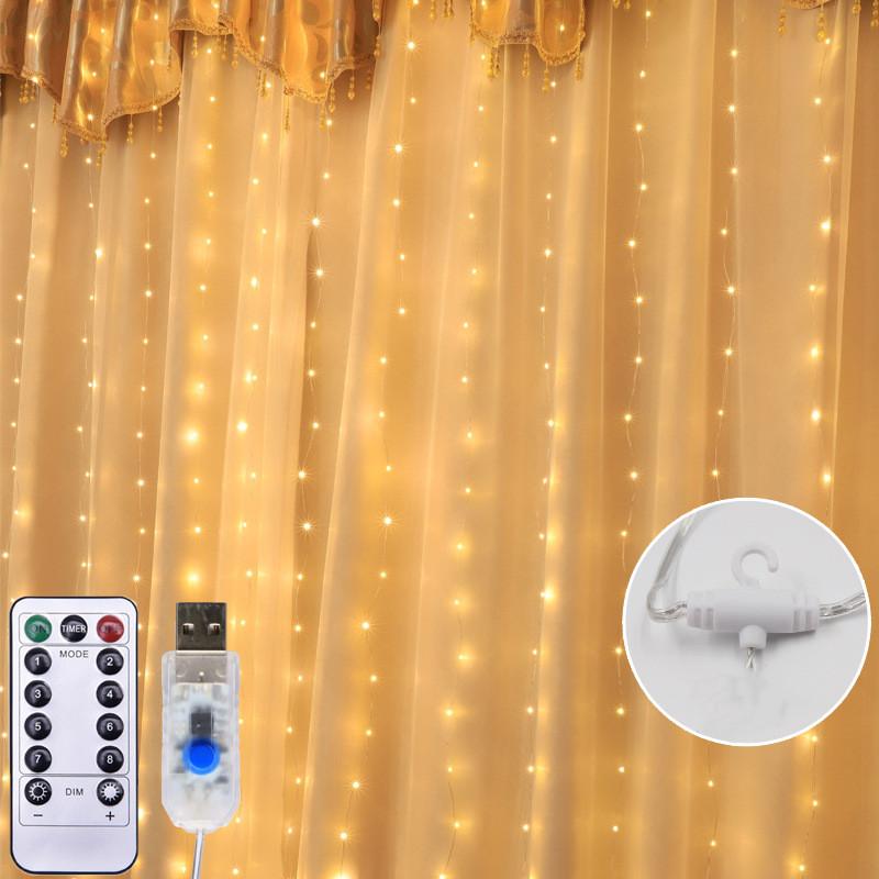 3x3/3x1m LED copper wire curtain light string 300 leds bedroom living room fairy curtain lights Christmas wedding decoration
3x3/3x1m LED copper wire curtain light string 300 leds bedroom living room fairy curtain lights Christmas wedding decoration
